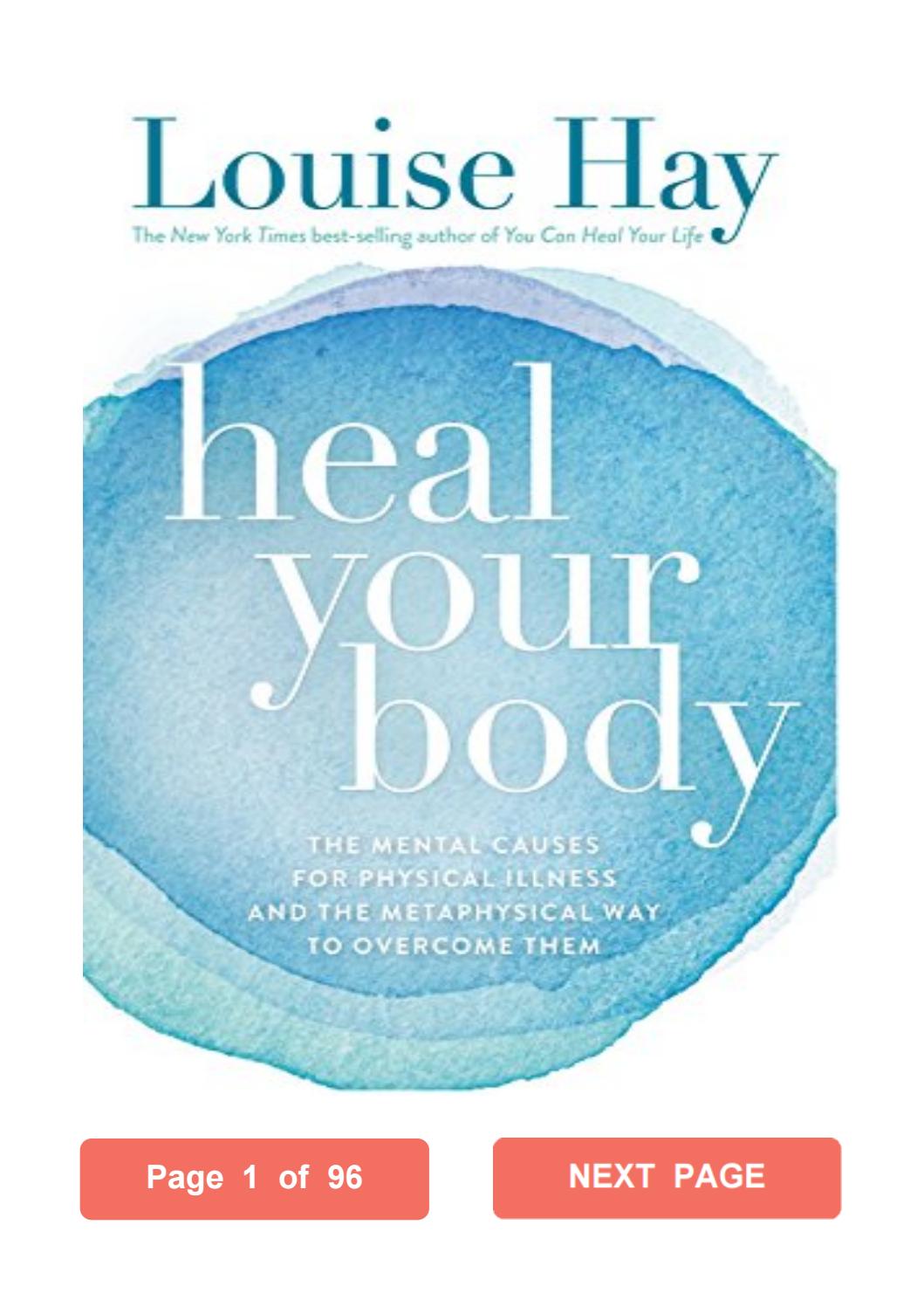 You can heal your life louise hay